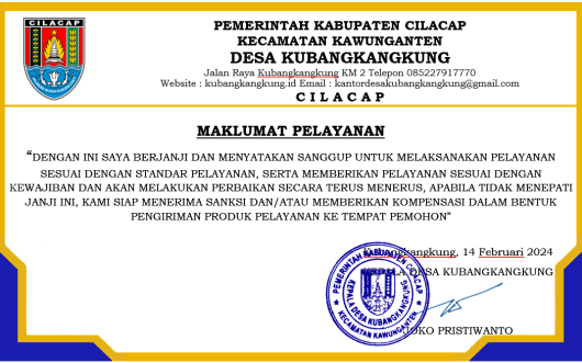 Maklumat Pelayanan