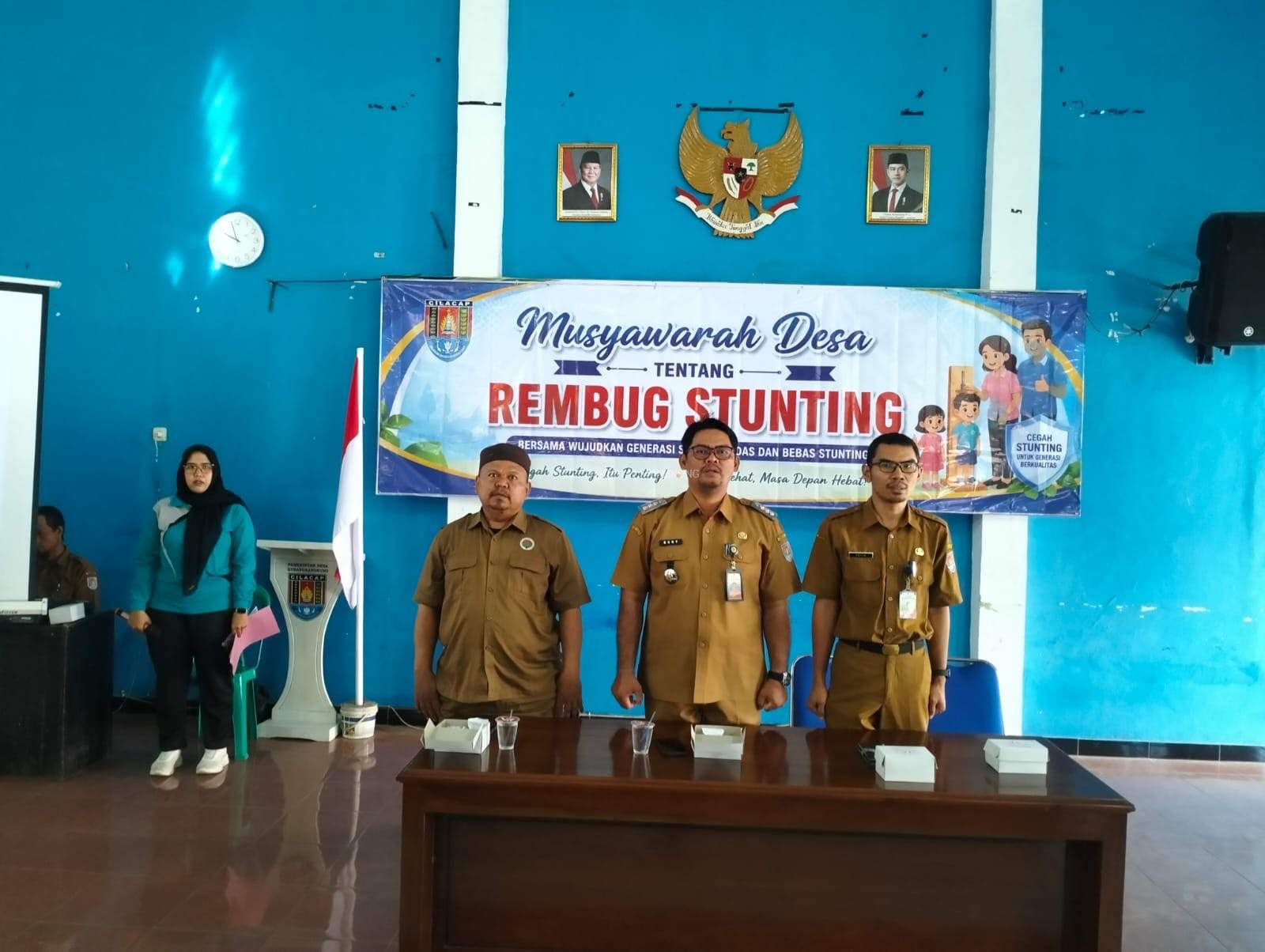 Musyawarah Desa tentang Rembug Stunting Desa Kubangkangkung